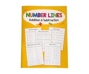 Milageto Quaderno di esercizi di matematica, addizione e sottrazione, educativo, programma di homeschooling, esercizi di matematica sulla linea dei numeri