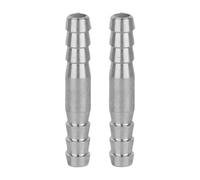 Milageto Raccordo per Tubo Flessibile con Giunto Tondo in Acciaio Inossidabile 304 di Alta qualità, 2 Pezzi, per Utensili Pneumatici e compressori d'Aria, 8 Mm X 50 Mm