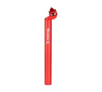 Milageto Reggisella per Bicicletta, Tubo Sella per Bicicletta, Smorzamento Robusto con Morsetto Regolabile, Reggisella con Sospensione, Lunghezza 300 Mm, per C, Rosso 3,09x30cm