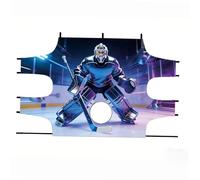 Milageto Rete da Hockey su Strada, Attrezzatura per Allenamento di Hockey per Tutti i Livelli di abilità, Sport per Principianti, Facile Installazione, Panno