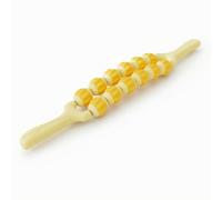 Milageto Rullo Massaggio Bambini Rullo Massaggiante Corpo Rullo Autotrattamento Attrezzo Automassaggio con Supporto Interno Robusto E Presa Sicura Sollievo, Yellow, 2-Row