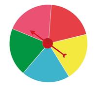 Milageto Ruota della Fortuna Girevole da Parete con, appesa, Riutilizzabile, per Giochi di Fortuna, Feste, Pub, attività didattiche, Style D