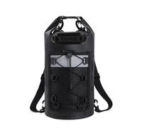 Milageto Sacca Stagna a Zaino Resistente Zaino Impermeabile Robusta Borsa con Tracolla per Rafting, Kayak, Array, Nero, 20L