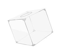 Milageto Salvadanaio in acrilico trasparente, elegante contenitore, robusto e pratico, scatola per donazioni trasparente per bambini e bambine, ideale per le, 30 Cm X 30 Cm X 30