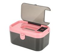 Milageto Scalda salviette e dispenser per salviette, luce notturna, scalda salviette per pannolini con riscaldamento intelligente per dei bambini, Rosa