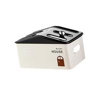 Milageto Scatola portaoggetti per router, multifunzionale, moderna, per la gestione dei cavi, organizer da scrivania per la casa, Singolo Strato