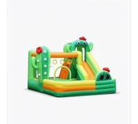 Milageto Scivolo Gonfiabile per Bambini Castello Gonfiabile Gioco Parco Giochi Gonfiabile in Oxford con Protezioni Perimetrali E Borsa Adatto per Cortile Feste Scolastiche