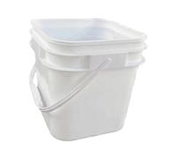 Milageto Secchio per con sportello e Coperchio, Portatile, Pratico, Versatile, Facile da Usare, Professionale, per Forniture e stoccaggio, 5 Litri