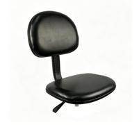 Milageto Sedia Antistatica da Laboratorio Sedia Ergonomica Sgabello con Schienale Sedia da Officina in Schiuma PU Altezza Regolabile con Colonna a Sollevamento