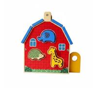 Milageto Selezionatore di Forme in Legno Bambini Casa Abbinamento Animali Gioco Educativo Puzzle Blocchi Motricità Fine Senza Schermo Adatto per Apprendimento Precoce Casa Asilo Tempo Genitore Bambino