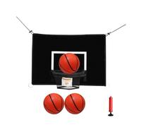 Milageto Set da 3 Pezzi con Canestro da Basket, PVC Resistente, Mini Palla Giocattolo, Adatto per Sport all'Aria Aperta E Giochi Giochi PE, Stile H