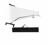 Milageto Set Rete Pickleball 22 Ft Resistente Agli Strappi Rete da Pickleball Portatile Livello Professionale Attrezzatura Sportiva per Allenamento