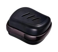 Milageto Spazzola massaggiante in silicone per cuoio capelluto, pettine 2 in 1 per capelli, spazzola per shampoo, esfoliante per cuoio capelluto, Black a