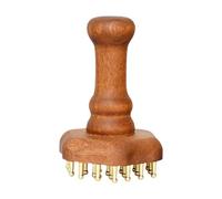 Milageto Spazzola per massaggi in legno, strumento portatile per la scultura del corpo, strumento portatile manuale per la spazzola per massaggi