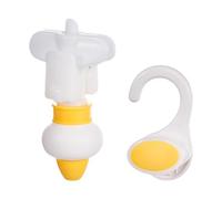 Milageto Spremi-sacchetto di ricarica, accessorio per spremere il gel doccia, ricarica di gel doccia giapponese per la cura della, dispenser con gancio, Giallo