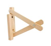 Milageto Staffe per mensole, staffe angolari Fai da Te, triangolari, Resistenti, in Legno Rustico, Decorative per la Stanza dello Studio, Supporto per mensole, 20 Cm
