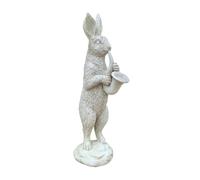 Milageto Statua Ornamentale da Giardino a Forma di Coniglio, Scultura di Coniglio, Statuetta di Coniglio in Resina, Decorazioni per Esterni, Decorazioni a, Style a