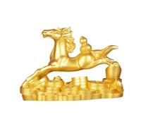 Milageto Statuetta di cavallo della ricchezza, fatta a mano, moderna, artistica, per la decorazione della camera degli ospiti, per ufficio, regalo, B