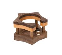 Milageto Stazione Pressatura Caffè in Legno | Elegante, Salvaspazio, Organizzatore per Accessori, caffettieri, Base Di Rasatura 58MM