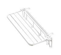 Milageto Stendibiancheria per ringhiera del balcone, davanzale, portabiancheria pieghevole, portasciugamani da appendere per bagno, lavanderia dell'hotel, 35 Cm