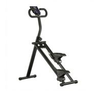 Milageto Stepper Verticale con Manubrio Salvaspazio Stepper con Manubrio Cardio Climbing Machine Contatore per Sportivi in Casa, Principianti, Appartamento, Nero