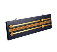 Milageto Struttura Robusta Tabellone Segnapunti Shuffleboard Tabellone Punti da Parete Accessorio Sportivo Durevole, Nero