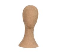Milageto Supporto per Cappelli con Manichino per Parrucche, Espositore per Uso Commerciale E Domestico, Carta Marrone