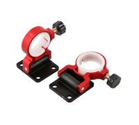 Milageto Supporto per ombrellone Pieghevole da Pesca, 2 Pezzi, Comodo Accessorio Portatile e Regolabile per la Pesca, Rosso