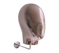 Milageto Supporto per parrucche, supporto per espositore per cappelli da parete, modello di testa di manichino per copricapi, centri commerciali, posticci, Oro Rosa Argento