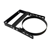 Milageto Supporto per tubo, supporto per tubo stufa, regolabile, accessorio in acciaio al carbonio, facile da installare, morsetto per tubi, morsetto