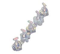 Milageto Supporto per unghie, leggero, espositore per unghie in acrilico, supporto per unghie per esposizione di pittura per forniture per saloni fai da te per, Bianco