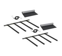 Milageto Supporto Verticale per Tavola da Surf, Supporto da Parete in Metallo con Tappetino in Gomma per, Snowboard, Skateboard, Wakeboard, Esterno E Inter, 2 Pezzi