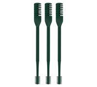 Milageto Tagliacapelli per naso 3 pezzi verde doppia testa professionale facile da usare manuale robusto ergonomico portatile con scatola di immagazzinaggio 2