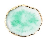 Milageto Tavolozza per la miscelazione dei colori per nail art, piastra per la miscelazione delle unghie cosmetiche, espositore decorativo per nail art per, Verde