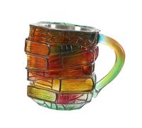 Milageto Tazza a Forma di Libro Dipinta in 3D, Tazza da caffè con Libro Colorato, Ornamento da Tavolo, Decorazione per La Casa, Unica per Scrittori E Lettrici.