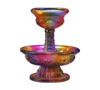 Milageto Tazza per offerte di acqua del Buddha, portacandele, contenitore religioso tibetano, ciotola per acqua santa per tempio, meditazione a