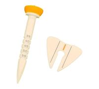 Milageto Tee da Golf Regolabile in Altezza, Attrezzatura per Tee da Golf, Porta Palline da Golf Riutilizzabile per Esercizi, campi Pratica, Riscaldamento, Giallo