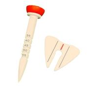 Milageto Tee da Golf Regolabile in Altezza, Attrezzatura per Tee da Golf, Porta Palline da Golf Riutilizzabile per Esercizi, campi Pratica, Riscaldamento, Rosso