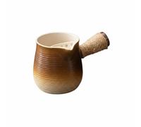 Milageto Teiera in Ceramica Pentola da Fuoco Bollitore da Tè con Coperchio Versatore Rustico con Smalto Cangiante E Finitura, 700ml, Forno Smaltato Senza Coperchio