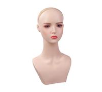 Milageto Testa di manichino del display collana, porta -stoccaggio al dettaglio, supporto per capelli, supporto per il display per capelli per copricapo
