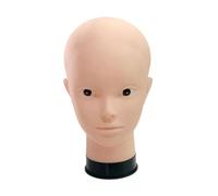 Milageto Testa di manichino femminile con supporto per parrucca, espositore multiuso per cappelli, testa di manichino per negozio di cappelli, salone di, Senza Trucco