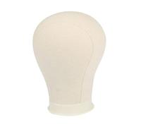Milageto Testa di manichino in tela, supporto per parrucca, testa di manichino, testa espositiva per cappelli, berretti da barbiere, accessori di bellezza, 24in