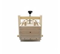 Milageto Tofu Pressa Stampo Tofu Cassetta Pressa per Cagliata Tofu in Legno Resistente con Vite Centrale per Pressatura Costante Adatta a Cucina di Casa, 1B 13-13-9cm
