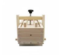 Milageto Tofu Pressa Stampo Tofu Cassetta Pressa per Cagliata Tofu in Legno Resistente con Vite Centrale per Pressatura Costante Adatta a Cucina di Casa, 2 13-17-9cm