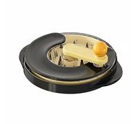 Milageto Tritatutto per Carne Dispositivo per Sfilacciare Carne Affettatrice Frantumatore Utensile Pet in Plastica per Pollo Cotto E Altri Tagli Denti, Nero Ossidiana