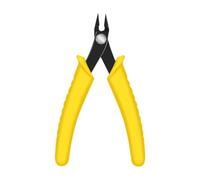 Milageto Tronchese per cavi in metallo, impugnatura ergonomica e comoda, utensile da taglio compatto per lavori di bricolage, elettricista, Manico Giallo