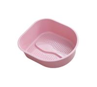 Milageto Vasca per pediluvio Vasca per pediluvio Regalo portatile Secchio per lavaggio piedi Barile per pediluvio per pedicure Piedi in ammollo per adulti, Rosa