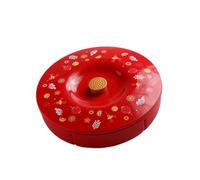 Milageto Vassoio da portata diviso con coperchio, vassoio per, per frutta, snack box per il capodanno cinese, dolcetti, caramelle, verdure