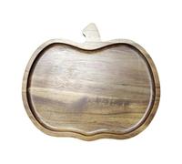 Milageto Vassoio in legno, piatto in legno, antipasto, forma irregolare, piatto rustico per cibo, per snack, per colazione, verdura, frutta, caffè, Forma di Zucca