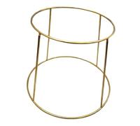 Milageto Vassoio portafrutta a 2 livelli, versatile, per riporre i, da tavolo, per servire cibo, per dessert, Oro Da 17 Cm a 23 Cm